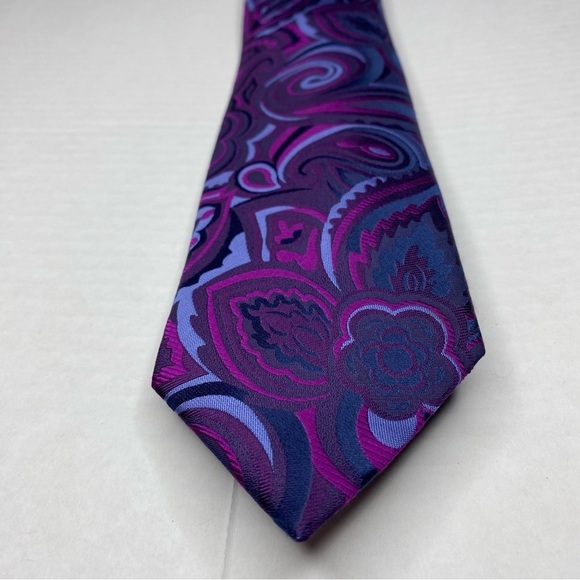 Ben Sherman Other - Ben Sherman Paisley Floral 100% Silk Tie